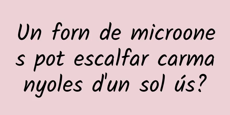 Un forn de microones pot escalfar carmanyoles d'un sol ús?