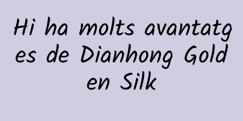 Hi ha molts avantatges de Dianhong Golden Silk