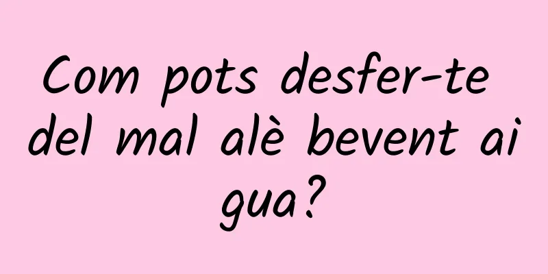 Com pots desfer-te del mal alè bevent aigua?