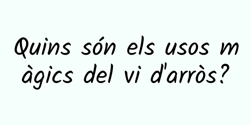 Quins són els usos màgics del vi d'arròs?