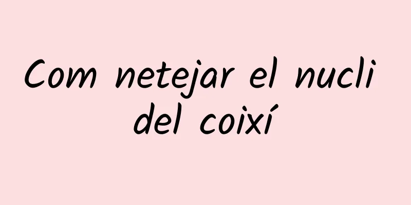 Com netejar el nucli del coixí