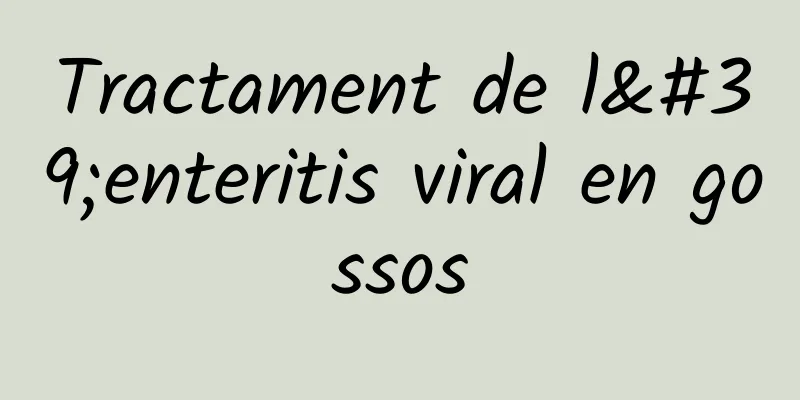 Tractament de l'enteritis viral en gossos