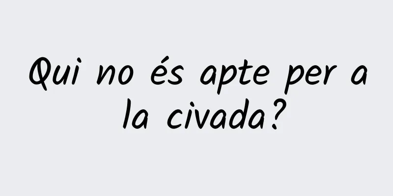 Qui no és apte per a la civada?