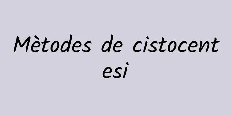 Mètodes de cistocentesi