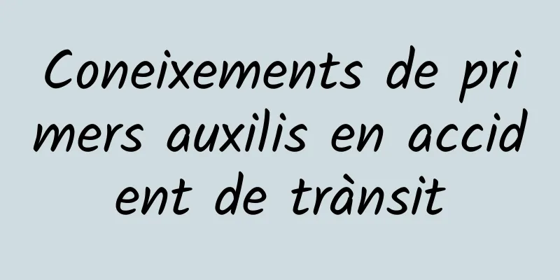 Coneixements de primers auxilis en accident de trànsit