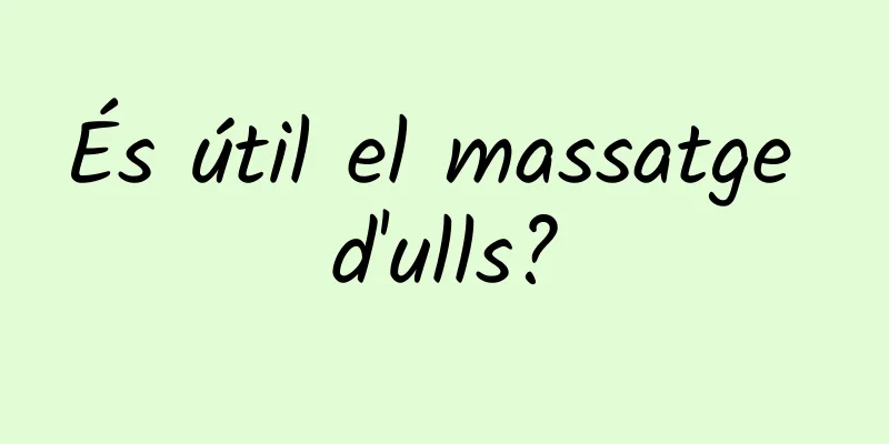 És útil el massatge d'ulls?