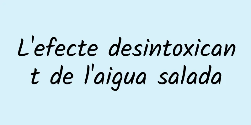 L'efecte desintoxicant de l'aigua salada