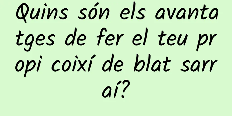 Quins són els avantatges de fer el teu propi coixí de blat sarraí?