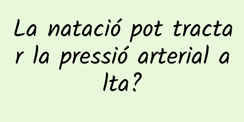 La natació pot tractar la pressió arterial alta?