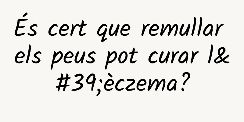 És cert que remullar els peus pot curar l'èczema?
