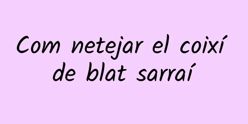 Com netejar el coixí de blat sarraí
