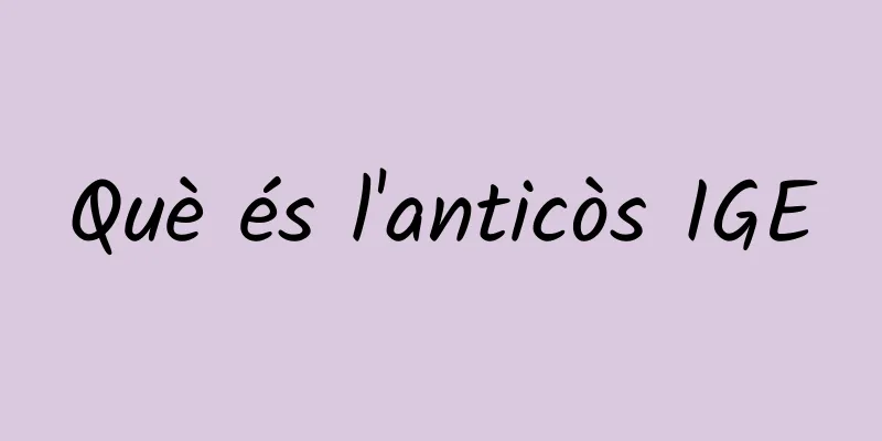 Què és l'anticòs IGE