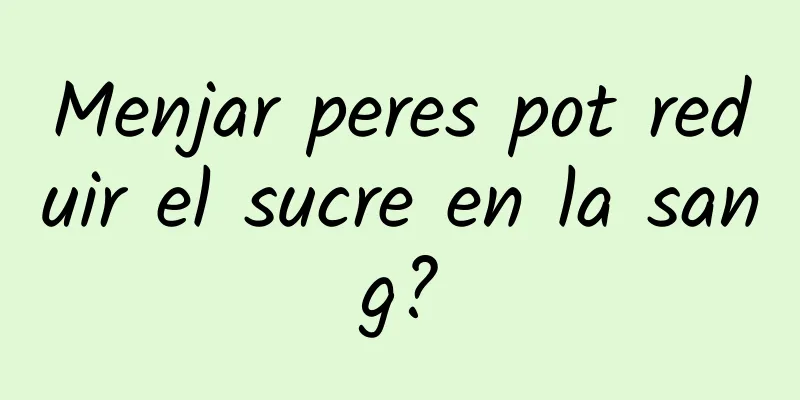 Menjar peres pot reduir el sucre en la sang?