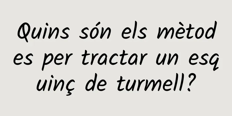Quins són els mètodes per tractar un esquinç de turmell?