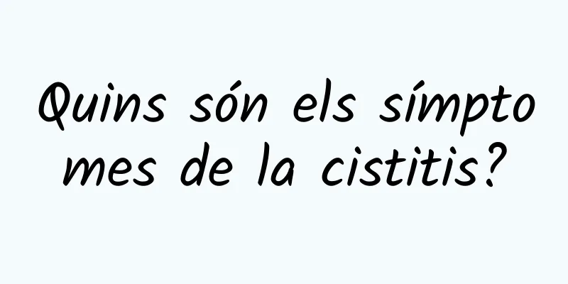 Quins són els símptomes de la cistitis?