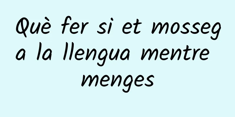 Què fer si et mossega la llengua mentre menges
