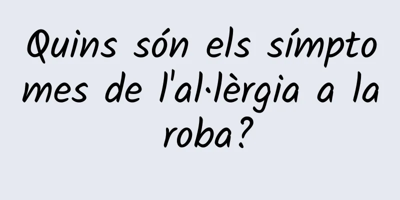 Quins són els símptomes de l'al·lèrgia a la roba?