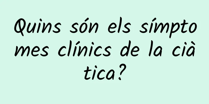 Quins són els símptomes clínics de la ciàtica?