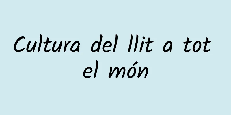Cultura del llit a tot el món
