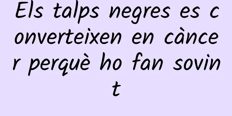Els talps negres es converteixen en càncer perquè ho fan sovint