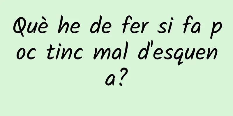 Què he de fer si fa poc tinc mal d'esquena?