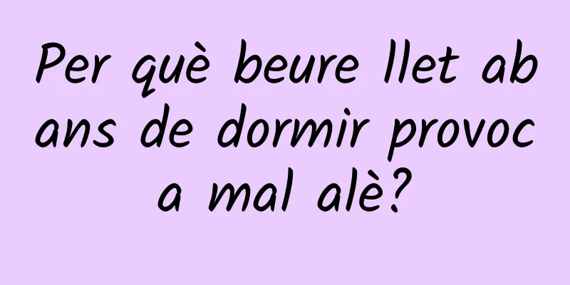 Per què beure llet abans de dormir provoca mal alè?