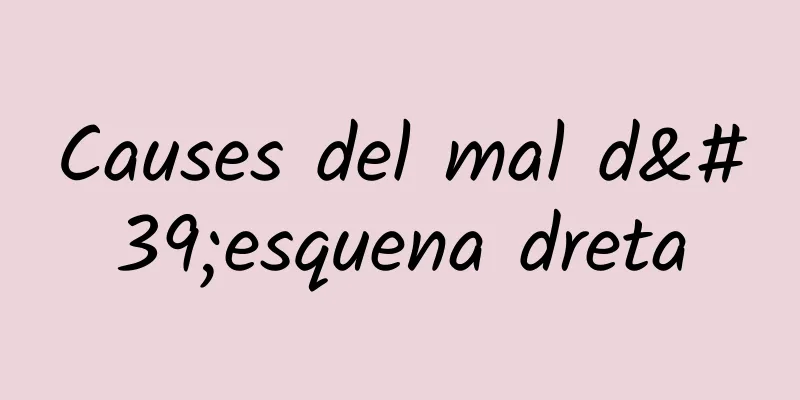 Causes del mal d'esquena dreta