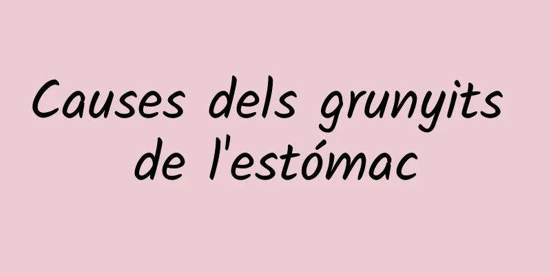 Causes dels grunyits de l'estómac