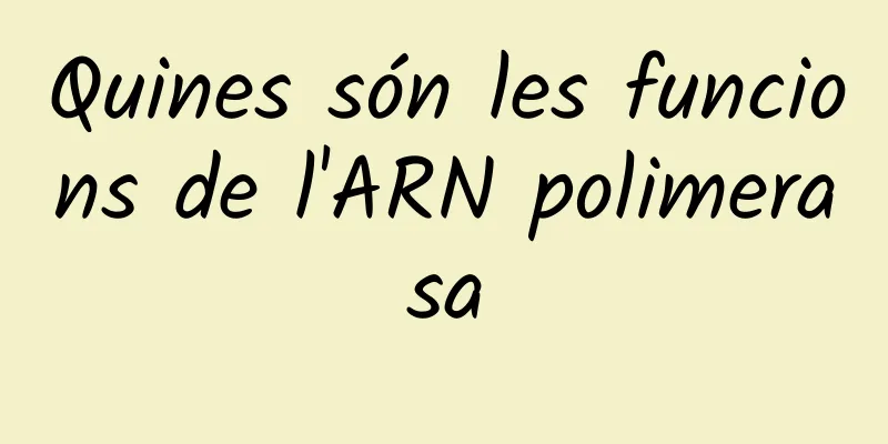 Quines són les funcions de l'ARN polimerasa
