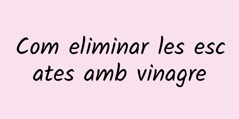 Com eliminar les escates amb vinagre