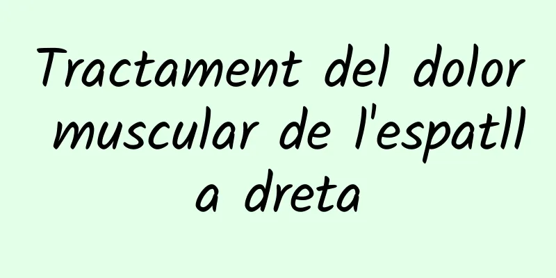 Tractament del dolor muscular de l'espatlla dreta