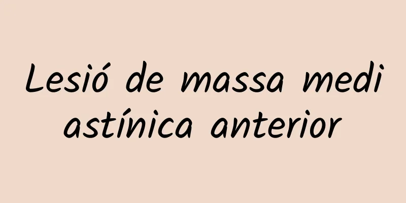 Lesió de massa mediastínica anterior