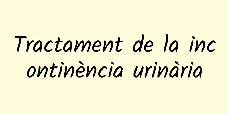 Tractament de la incontinència urinària