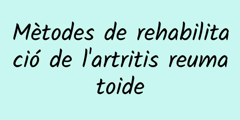 Mètodes de rehabilitació de l'artritis reumatoide