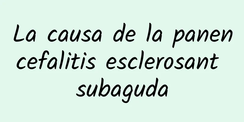 La causa de la panencefalitis esclerosant subaguda