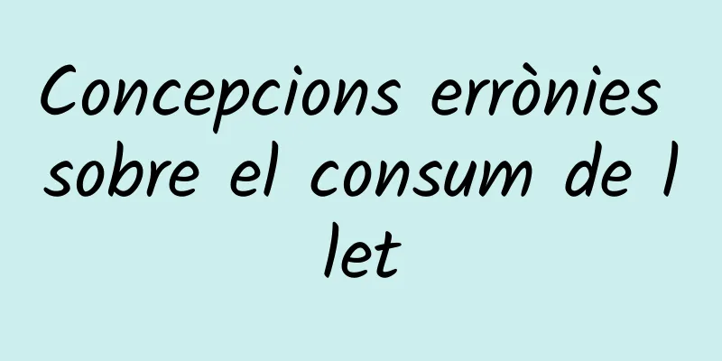 Concepcions errònies sobre el consum de llet