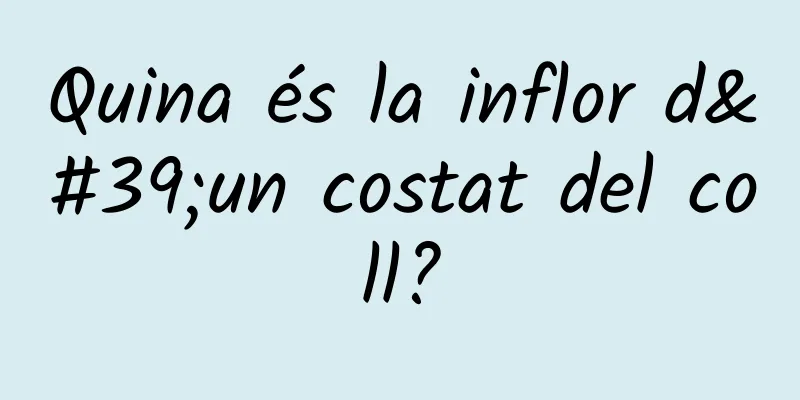 Quina és la inflor d'un costat del coll?