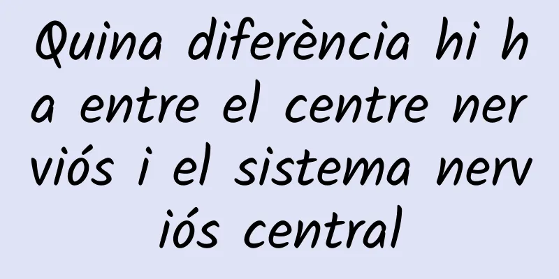 Quina diferència hi ha entre el centre nerviós i el sistema nerviós central