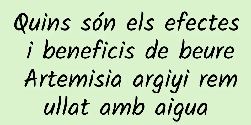 Quins són els efectes i beneficis de beure Artemisia argiyi remullat amb aigua
