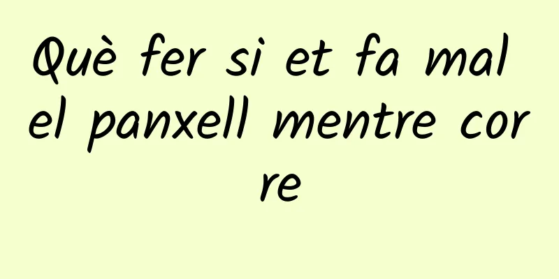 Què fer si et fa mal el panxell mentre corre