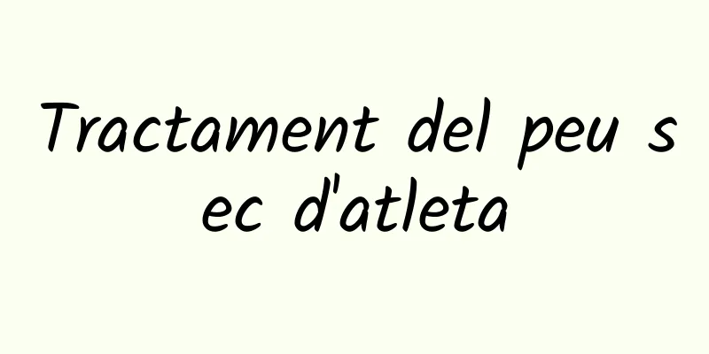 Tractament del peu sec d'atleta