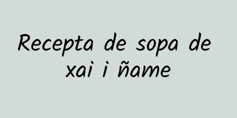 Recepta de sopa de xai i ñame
