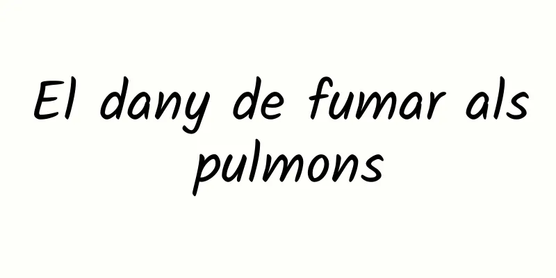 El dany de fumar als pulmons