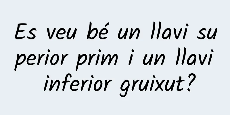 Es veu bé un llavi superior prim i un llavi inferior gruixut?