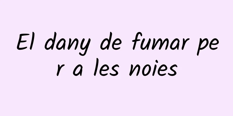 El dany de fumar per a les noies