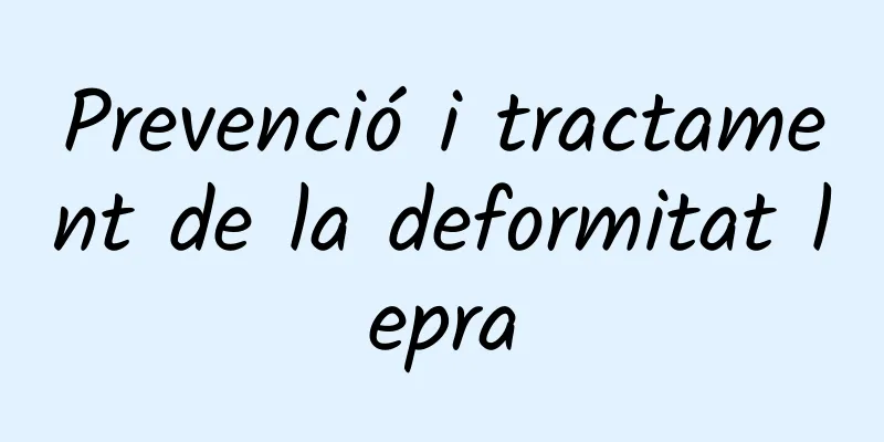 Prevenció i tractament de la deformitat lepra