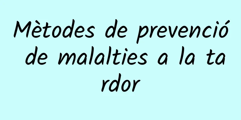 Mètodes de prevenció de malalties a la tardor