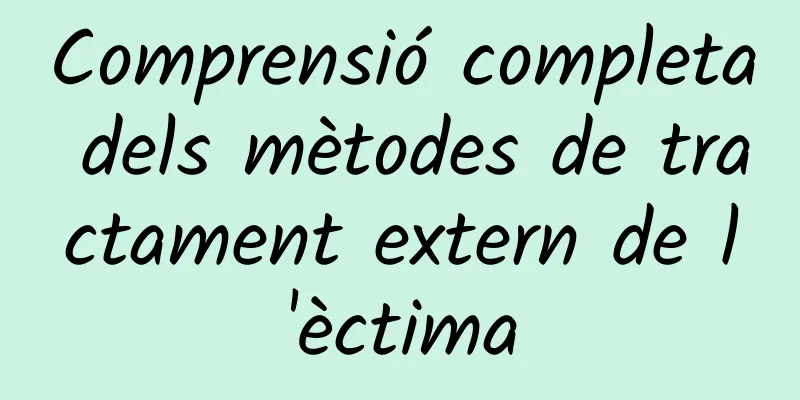 Comprensió completa dels mètodes de tractament extern de l'èctima
