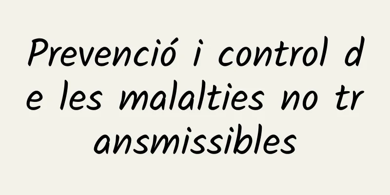 Prevenció i control de les malalties no transmissibles