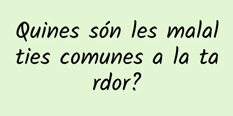 Quines són les malalties comunes a la tardor?